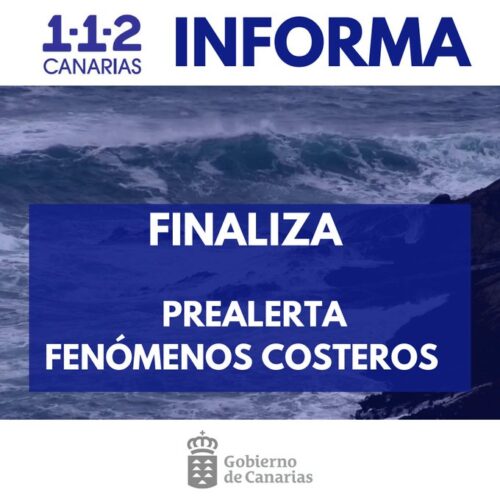 112 | El Gobierno Finaliza La Prealerta Por Fenómenos Costeros En Canarias