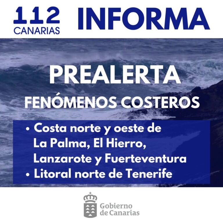 112 | El Gobierno Declara La Prealerta Por Fenómenos Costeros En ...