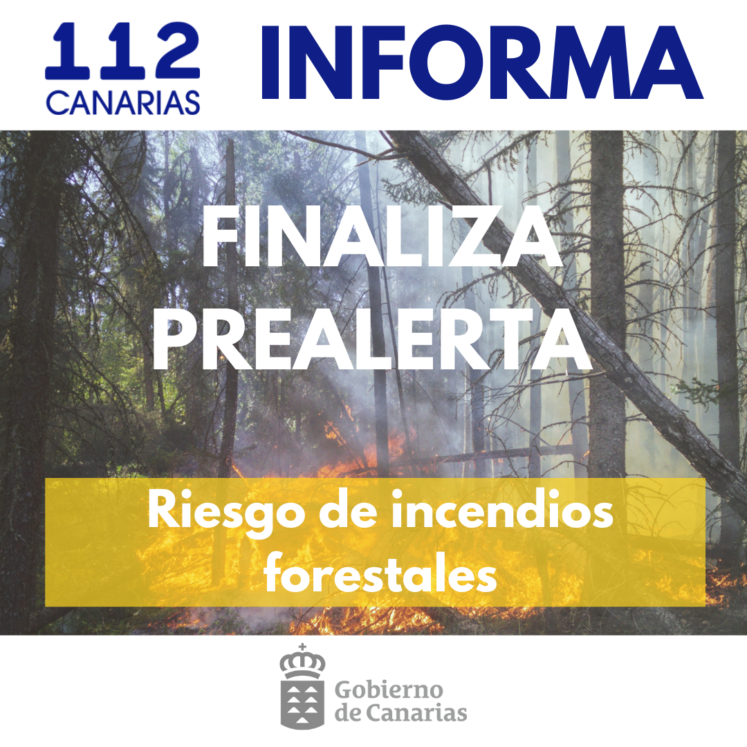 Finaliza prealerta por riesgo de incendios forestales en Gran Canaria e islas occidentales