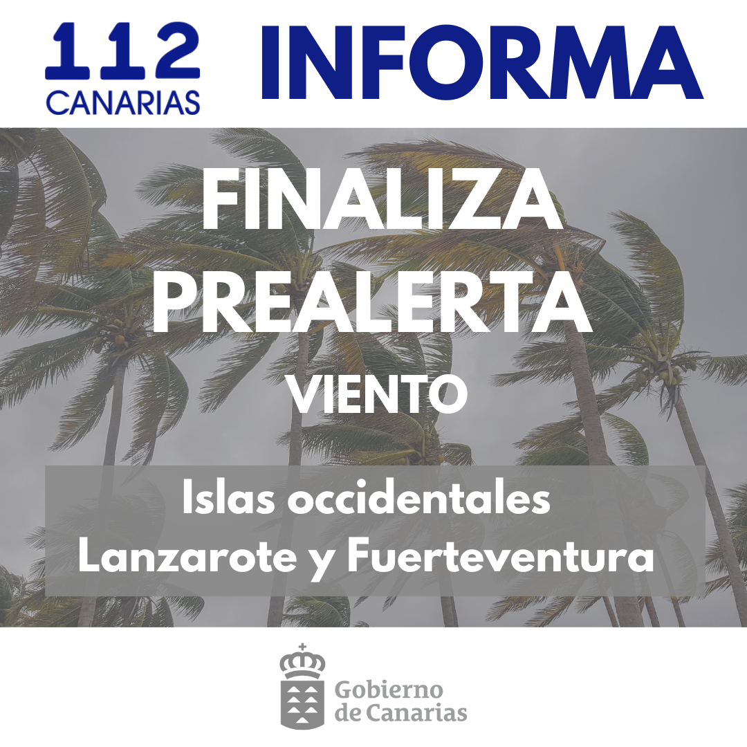 Finalización prealerta por viento