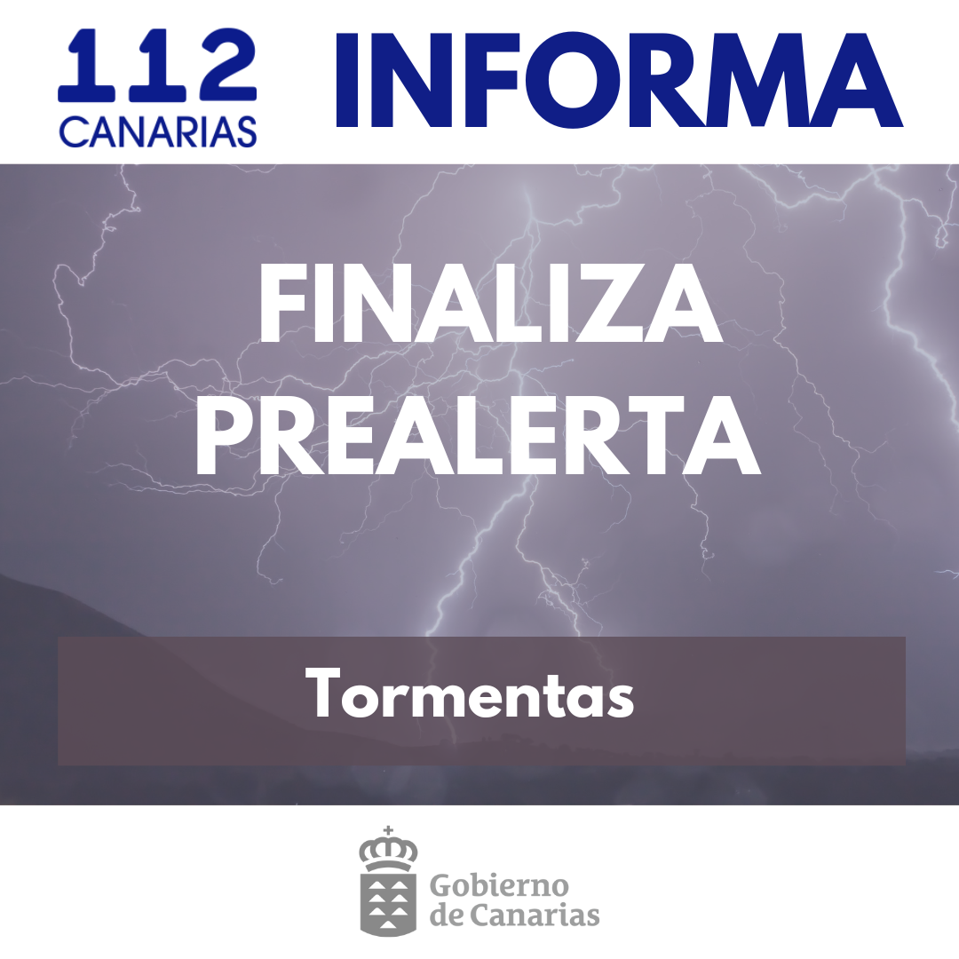 Finaliza prealerta tormentas